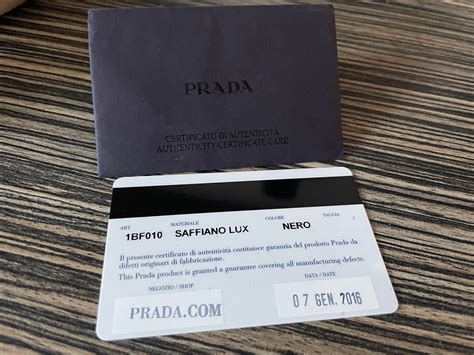 prada authenticity card|authentic pre owned prada handbags.